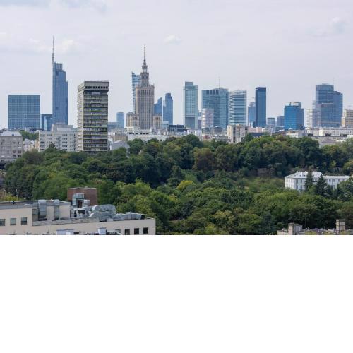 Studio on the 15th Floor with a View of the Warsaw Panorama by Noclegi Renters