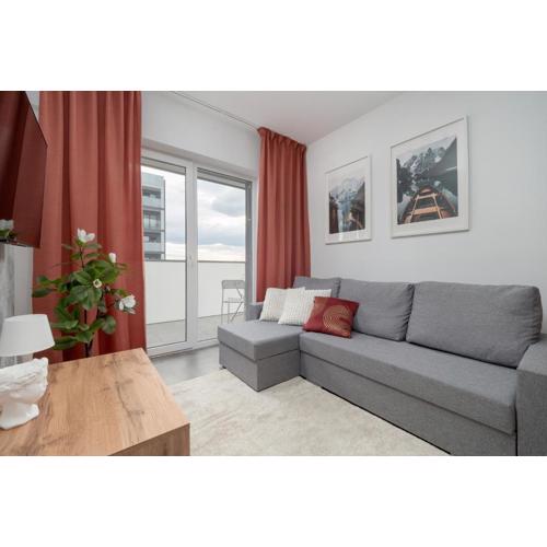 Stylowe Studio z Parkingiem Blisko Łódź Kaliska by Noclegi Renters