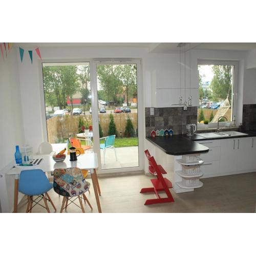 Sunny Sleeps 4 by the Beach with garden patio - Gdańsk Przymorze