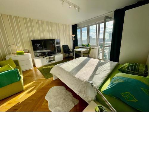 Super Apartament GREEN Rondo ONZ Metro NOWE Wifi 300 Mb/s AirCondition Netflix Spotify