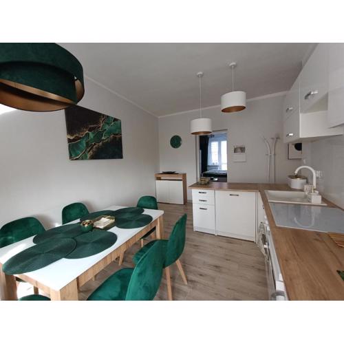 Szmaragdowy apartament przy ulicy Opolskiej