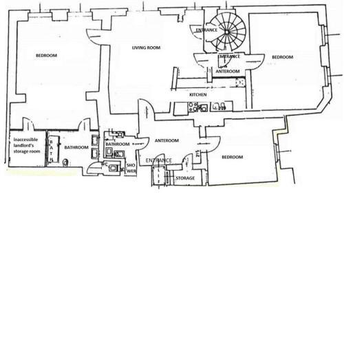 three bedrooms in walking center