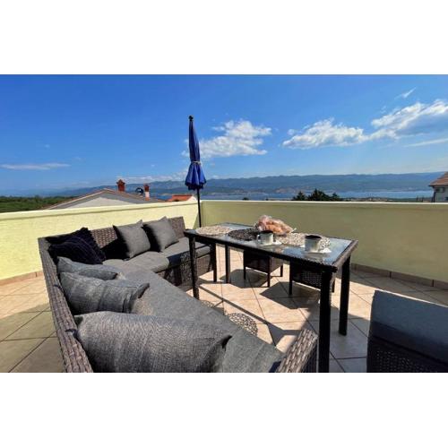 Top Apartment - Panoramameerblick, Terrasse