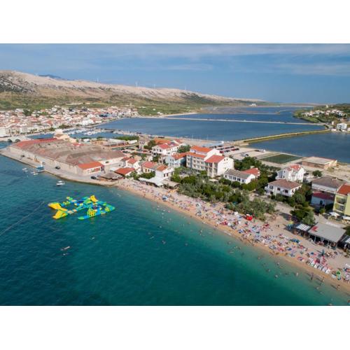 Villa Galeb Pag - at the main Beach