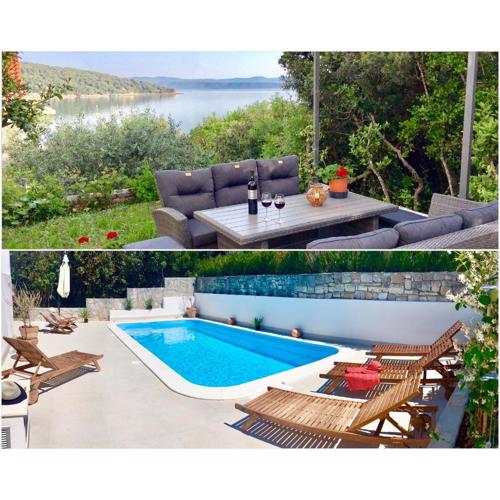 Villa Sol Necujam - private pool and 30m from the beach