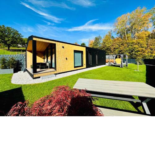 Voralpen Lodge - Ferienhaus mit Gym, Sauna & Hot Tub