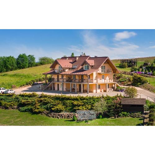 Willa Diana- z panoramą jeziora i gór w Polańczyku