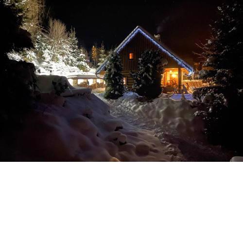 Wooden house in the heart of the Giant Mountains with own hill