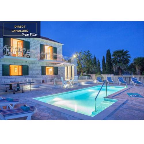 Your Family Haven Villa Vjeka, Brač Island, Heated Pool