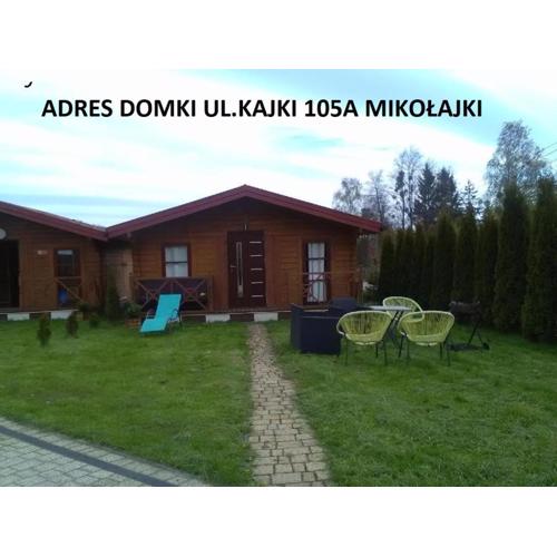 Zdrowy sen w domkach z bali w Mikołajkach 50 m od promenady