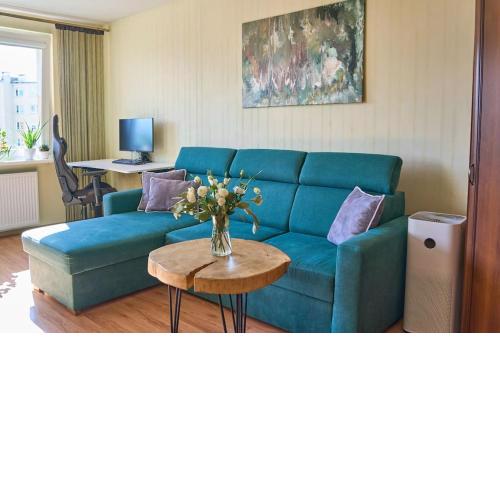 Zielony apartament w centrum