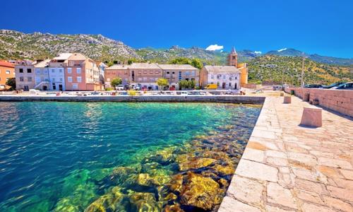 Chorvátsko: Karlobag len 60 m od mora v Apartmánoch Gogi až pre 6 osôb s klimatizáciou a terasou + záhrada