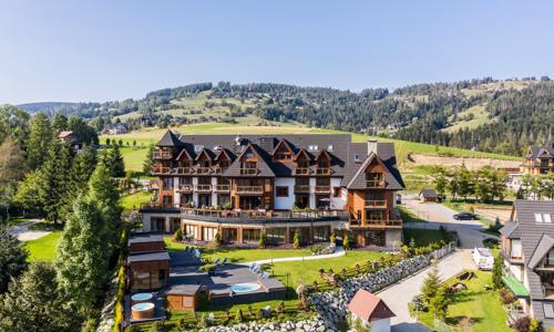 Poľsko a Tatranský NP: Kościelisko v Mountain Palace Tatra Resort & SPA s polpenziou + vírivka, sauna, biliard