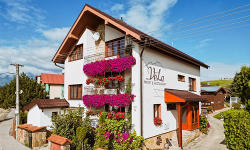 Vysoké Tatry neďaleko Kežmarku v Penzióne VeLa s polpenziou a privátnym vstupom do wellness (vírivka, sauna)